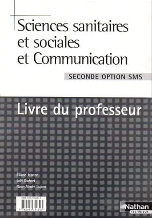 Sciences Sanit Soc Com Opt Sms
