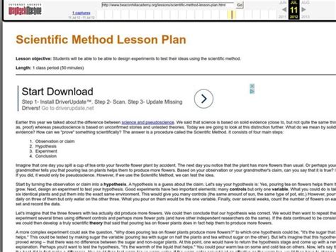Scientific Method Lesson Plan For 5th 12th Grade Scientific Method Lesson Plans 5th Grade - Scientific Method Lesson Plans 5th Grade