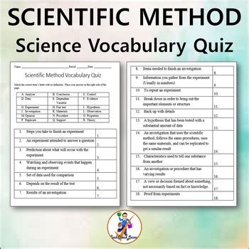 Scientific Method Vocabulary List Vocabulary Com Scientific Method Vocabulary Worksheet Answer Key - Scientific Method Vocabulary Worksheet Answer Key