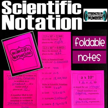 Scientific Notation Foldable