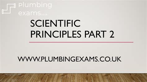 scientific principles plumbing