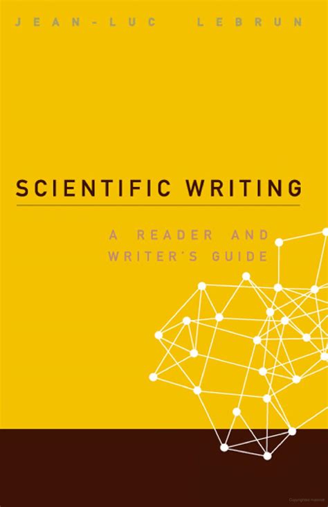 Scientific Writing 20 A Reader And Writers Guide By Jean Luc Lebrun 2011 07 19
