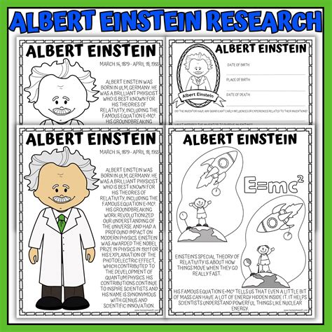 scientist albert einstein for kids study