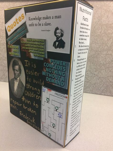 scientist cereal box projects biography