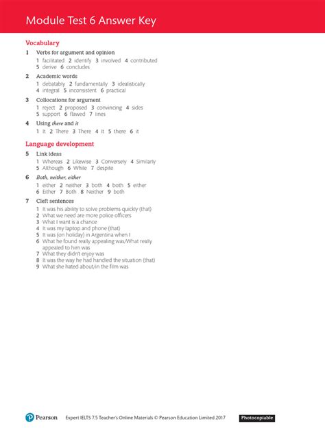 Scilinks Module 6 Answer