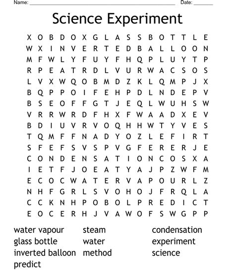Scinece Experiment Word Search Wordmint Science Wordfind - Science Wordfind