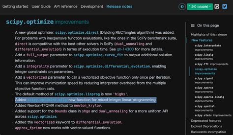 scipy.optimize.milp — SciPy v1.11.0.dev0+1836.49d4608 Manual