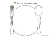 Scissor Salad Template