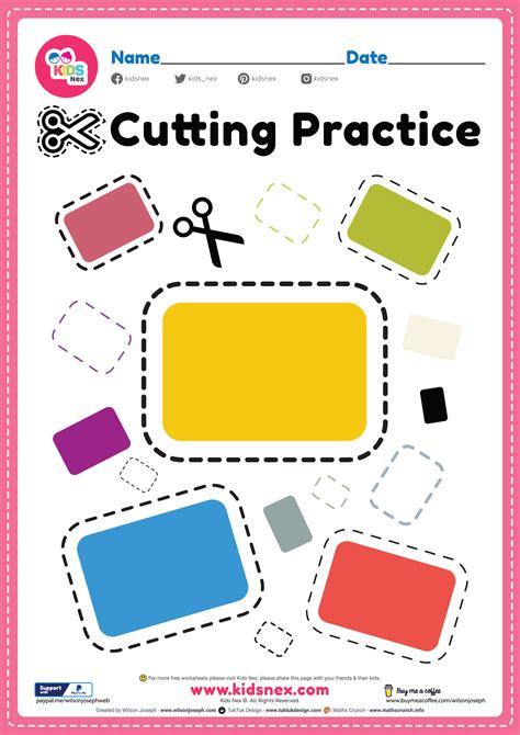 Scissor Skills Amp Cutting Practice 7 Free Printables Preschool Cutting Practice Worksheets - Preschool Cutting Practice Worksheets