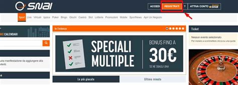 scommebe sportive online snai