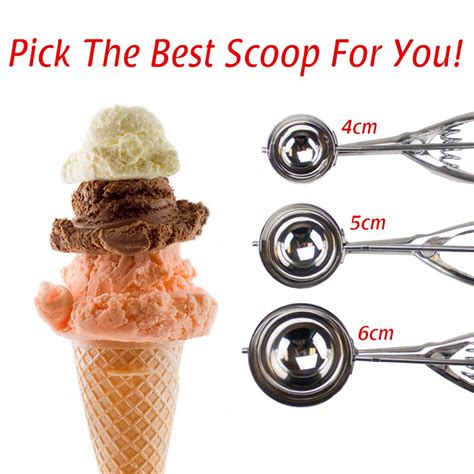 Scoop Size Chart Ice Cream Scoop Sizes Disher Measuring Ice Cream Scoops - Measuring Ice Cream Scoops