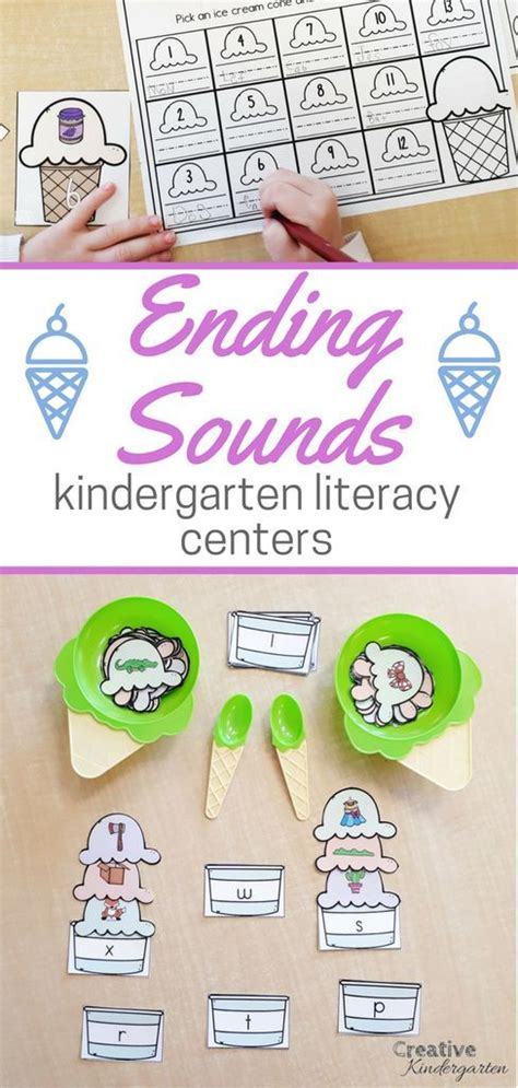Scooping Up The Ending Sounds Literacy Centers For Ending Sound Activities For Kindergarten - Ending Sound Activities For Kindergarten