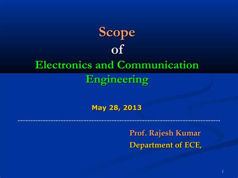 Scope Of Electronics And Communication Engineering