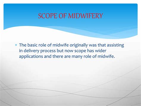 Scope Of Midwifery