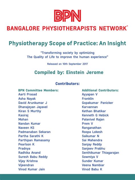Scope Of Physiotherapy