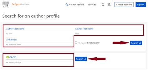 Scopus Database Author Search