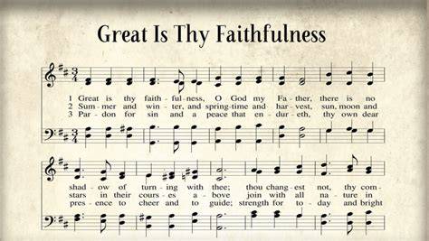 score for great is thy faithfulness