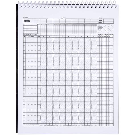 Scorebook Baseball