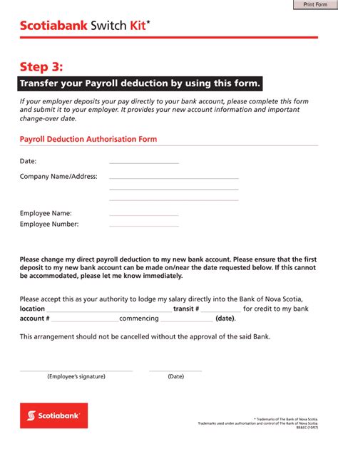 scotiabank deposit slip