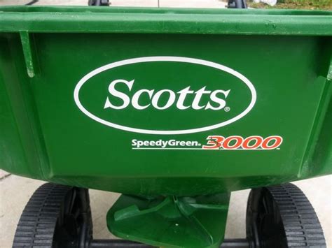 Scott Speedy Green 3000 Broadcast Spreader Settings