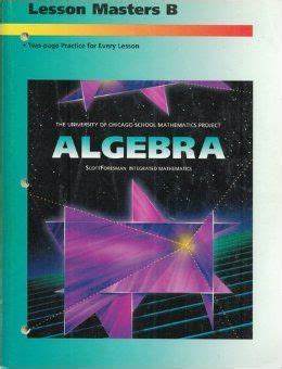 Read Scott Foresman Company Algebra Lesson Master Solutions 