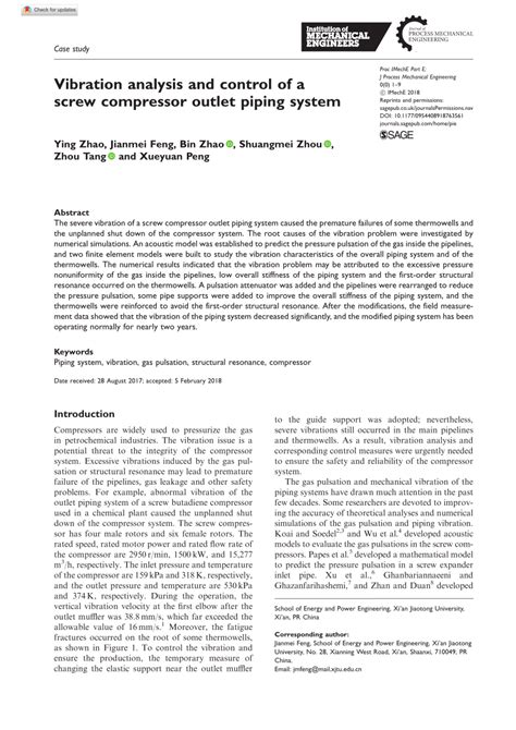 Screw Compressor Vibration Analysis Pdf Wordpress