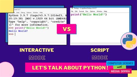 Script Mode In Python