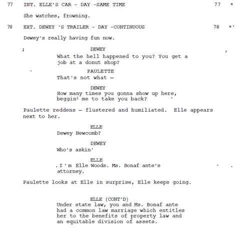 Script To Legally Blonde The Musical