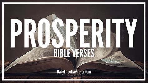 Scriptures On Prosperity In The Bible