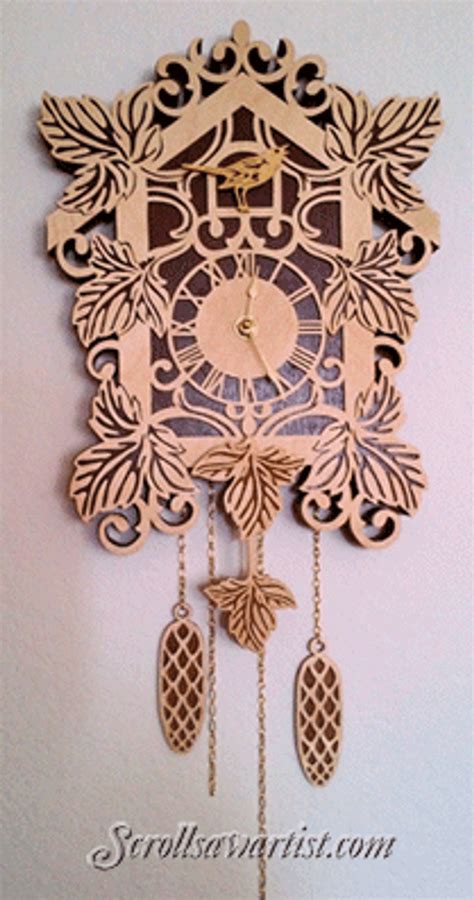 Scroll Saw Clock Patterns