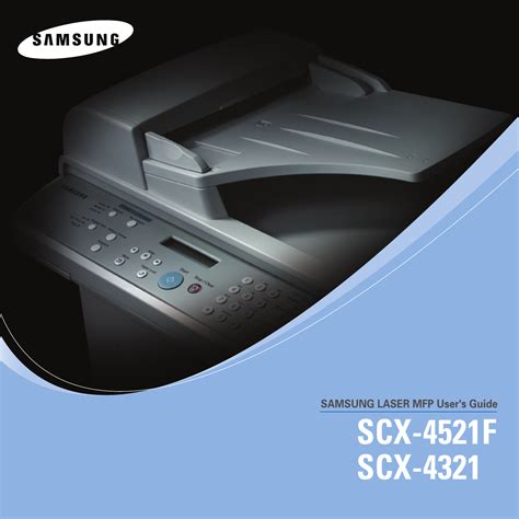 Read Scx 4521F Manual User Guide 