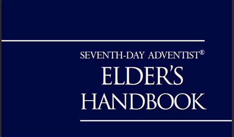 Read Online Sda Elders Manual 