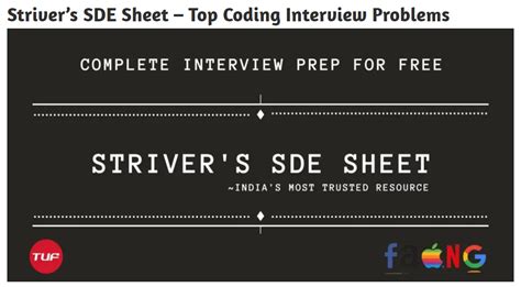 Sde Sheet Striver