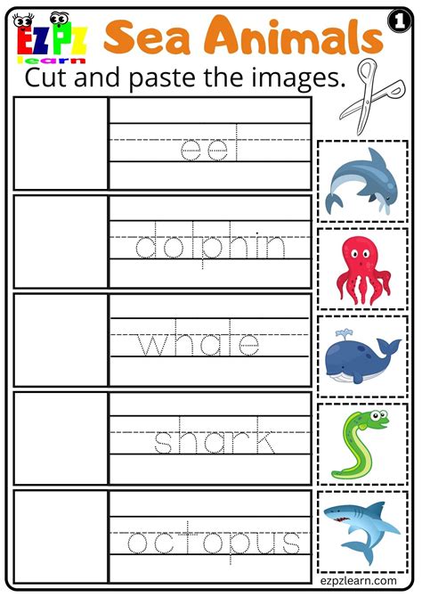 Sea Animals Worksheet Sea Animals Worksheet - Sea Animals Worksheet