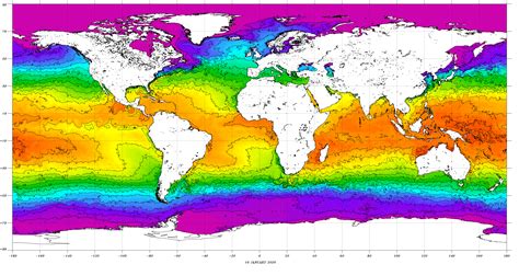 Sea Surface Temperature Chart