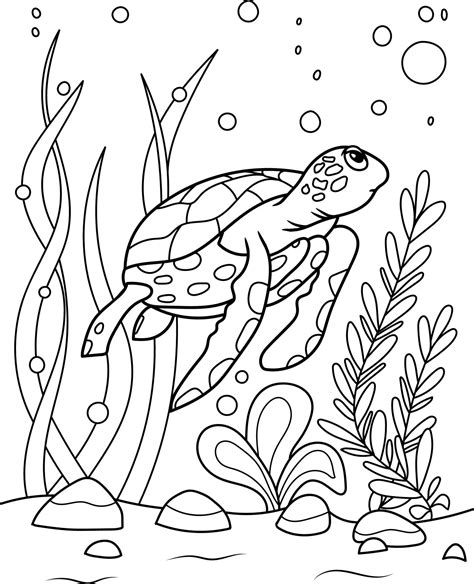 Sea Turtle Coloring Pages 100 Free Printables I Sea Turtle Color Sheet - Sea Turtle Color Sheet