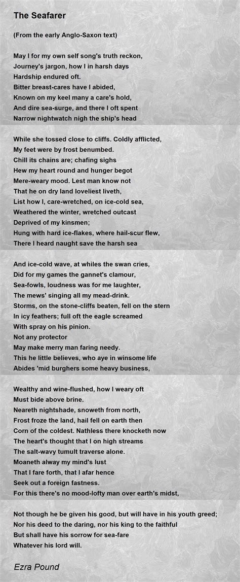 Full Download Seafarer Poem 