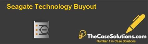 Read Online Seagate Buyout Solution 