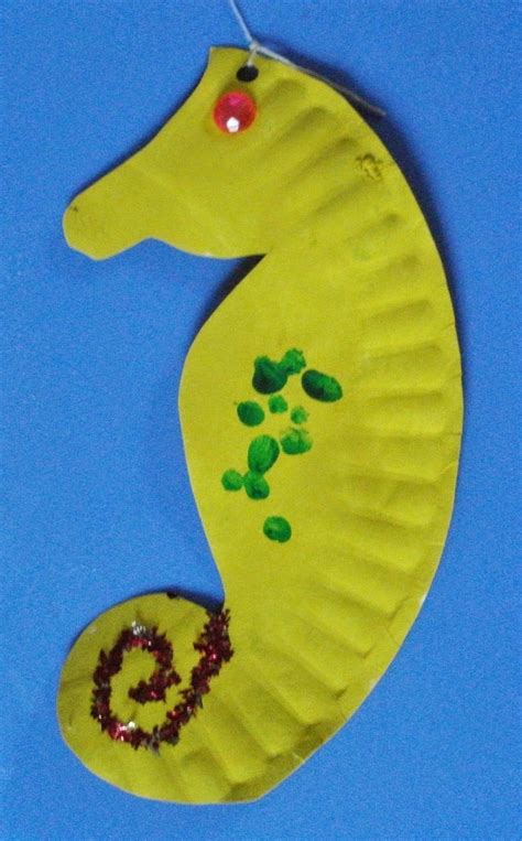 Read Seahorse Paper Plate Craft Template 