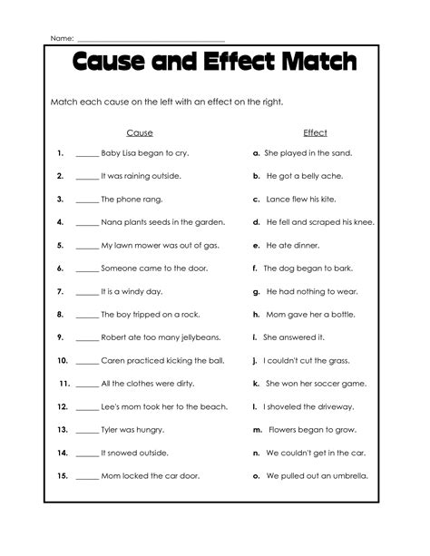 Search Printable 4th Grade Cause And Effect Workbooks 4th Grade Cause And Effect - 4th Grade Cause And Effect
