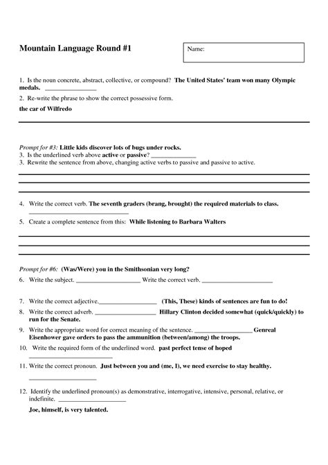 Search Printable 7th Grade Language Arts Reading Worksheets 7th Grade Language Arts Worksheet - 7th Grade Language Arts Worksheet