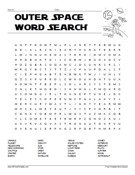 Search Printable Common Core Outer Space Worksheets Outer Space Worksheet - Outer Space Worksheet