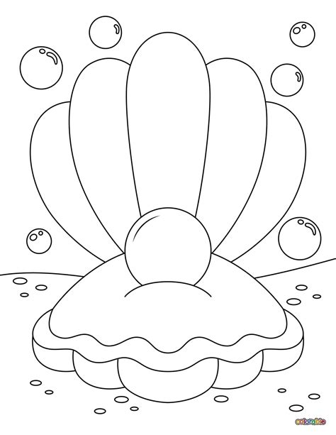 seashell coloring pages
