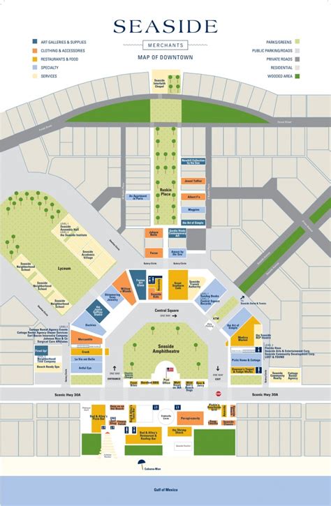 seaside florida map