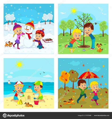 Seasons Pictures For Children Colourful Photo Resources Twinkl Pictures Of Different Seasons For Kids - Pictures Of Different Seasons For Kids