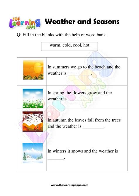 Seasons Worksheet Grades 3 5 Science Teachervision First Grade 4 Seasons Worksheet - First Grade 4 Seasons Worksheet