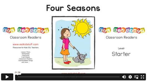 Read Online Seasons Esl Kidstuff 