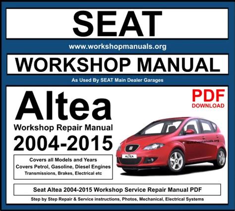 seat altea workshop manual