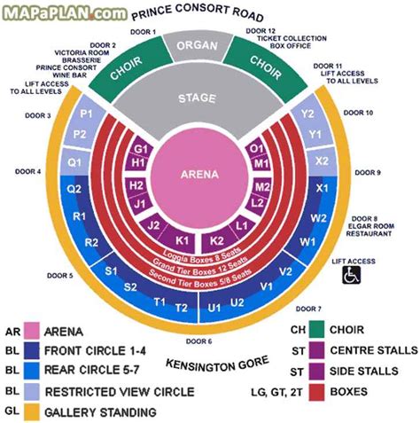 Seating Plan For Royal Albert Hall