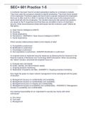 Sec 601 Practice Questions